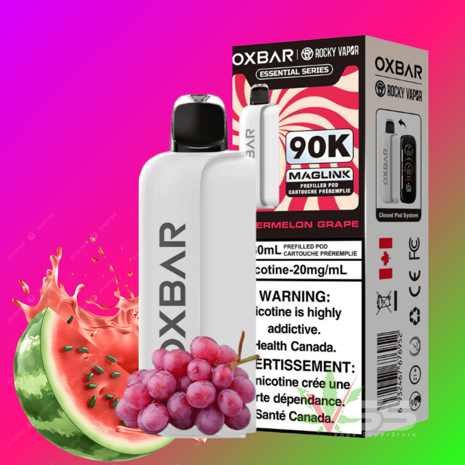 Oxbar Maglink 90K Closed Pods-Watermelon Grape 90000 Puffs / 20mg Morden Vape SuperStore and Cannabis Manitoba Canada