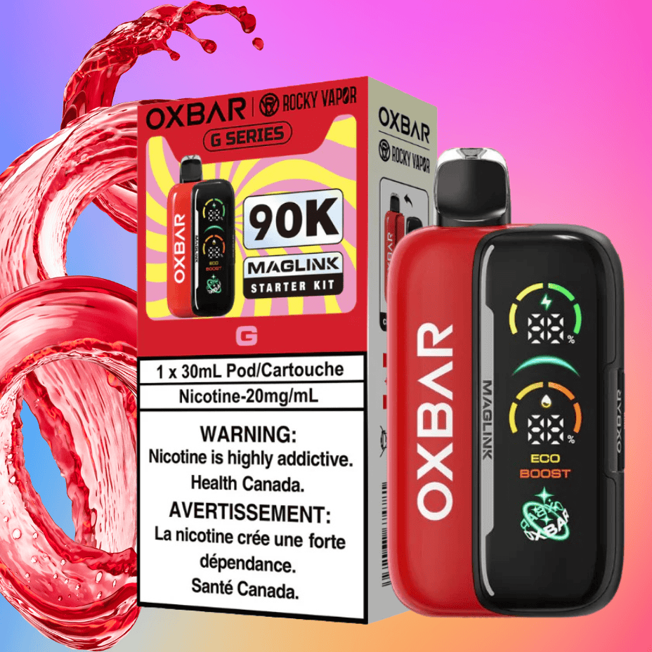 Oxbar Maglink 90K Kit-G 90000 Puffs / 20mg Morden Vape SuperStore and Cannabis Manitoba Canada