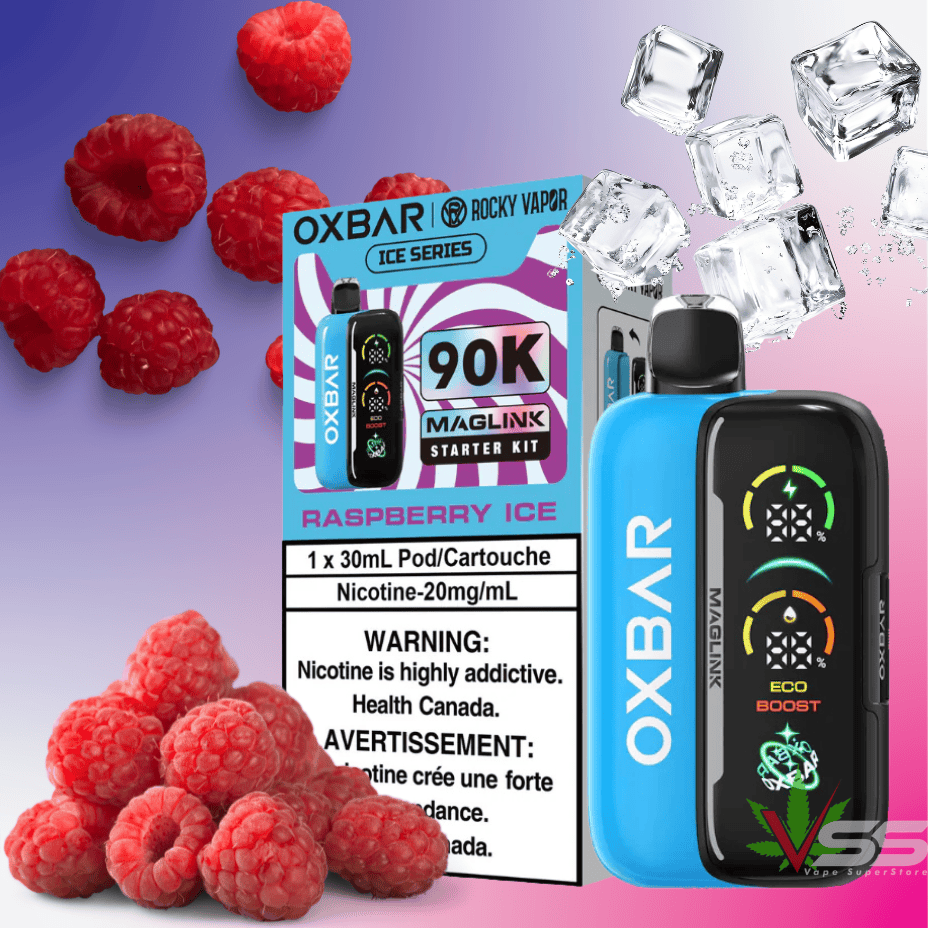 Oxbar Maglink 90K Kit-Raspberry Ice 90000 Puffs / 20mg Morden Vape SuperStore and Cannabis Manitoba Canada