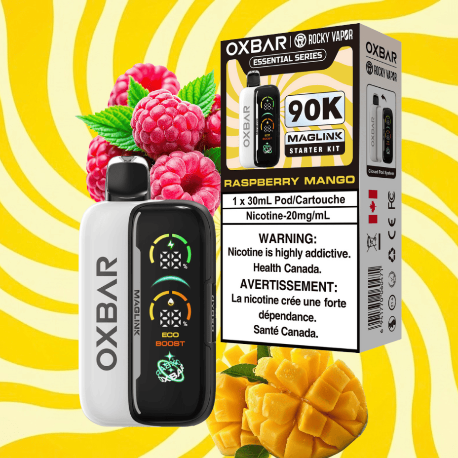 Oxbar Maglink 90K Kit-Raspberry Mango 90000 Puffs / 20mg Morden Vape SuperStore and Cannabis Manitoba Canada