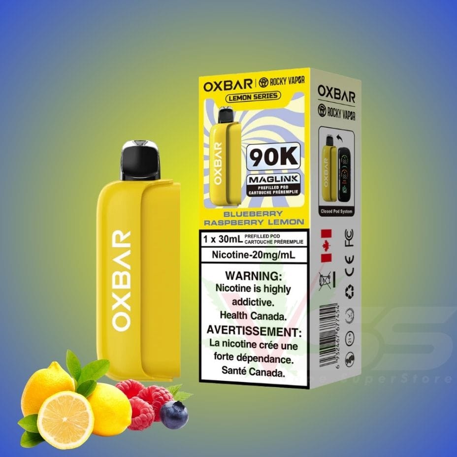 Oxbar Maglink Pod 90K - Blueberry Raspberry Lemon Morden Vape SuperStore and Cannabis Manitoba Canada