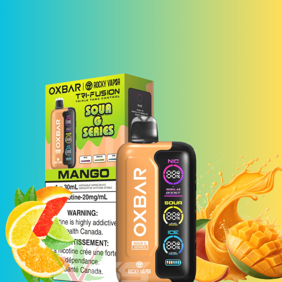 Oxbar Tri-Fusion 45k Disposable Vape - Sour G Mango Morden Vape SuperStore and Cannabis Manitoba Canada