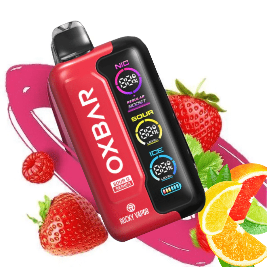 Oxbar Tri-Fusion 45k Disposable Vape - Sour G Strawberry Morden Vape SuperStore and Cannabis Manitoba Canada