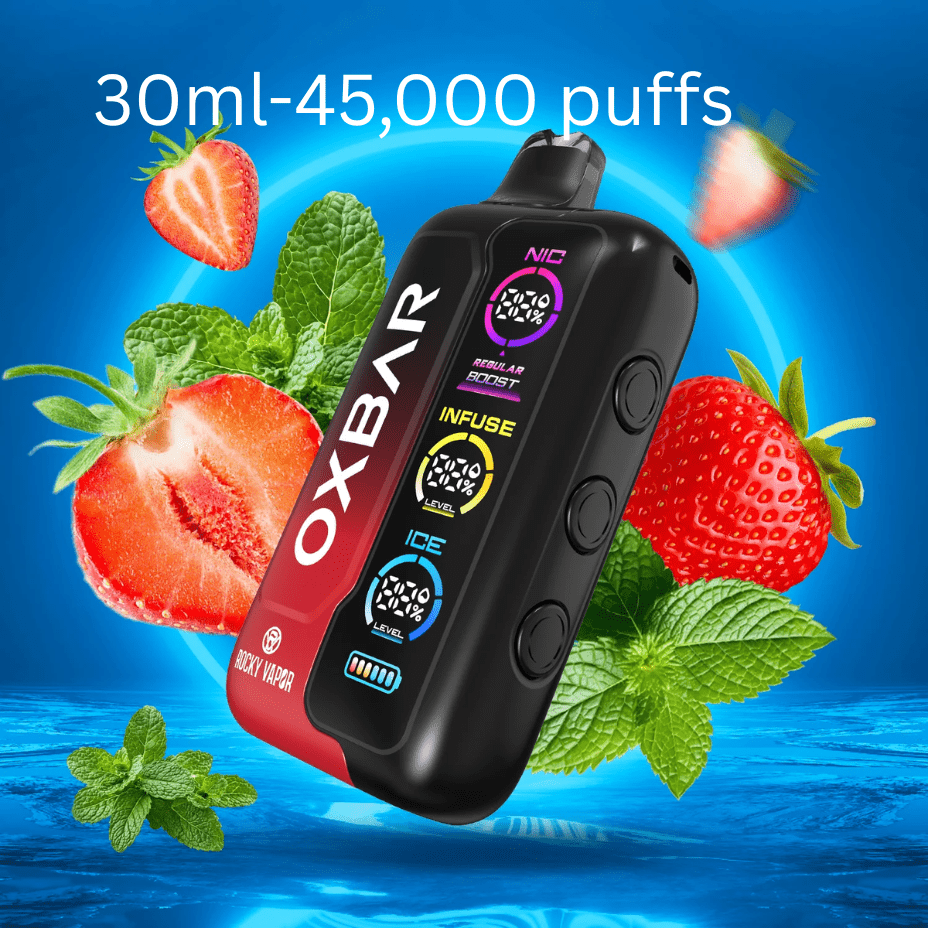 Oxbar Tri-Fusion 45k Disposable Vape-Strawberry H 45000 Puffs / 20mg Morden Vape SuperStore and Cannabis Manitoba Canada
