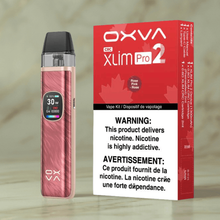 OXVA Xlim Pro 2 Pod Kit-1300mAh Rose Pink Morden Vape SuperStore and Cannabis Manitoba Canada