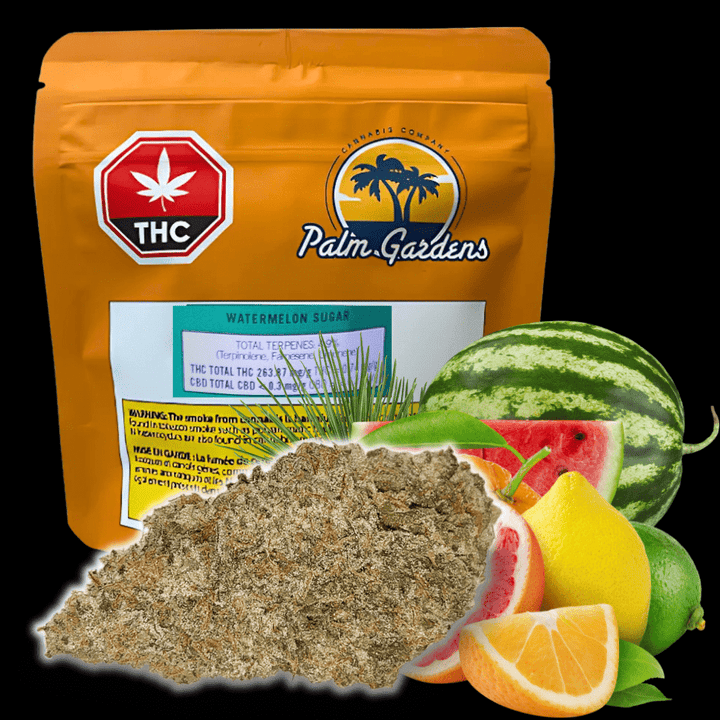 Palm Gardens Watermelon Sugar Flower - 15g Morden Vape SuperStore and Cannabis Manitoba Canada