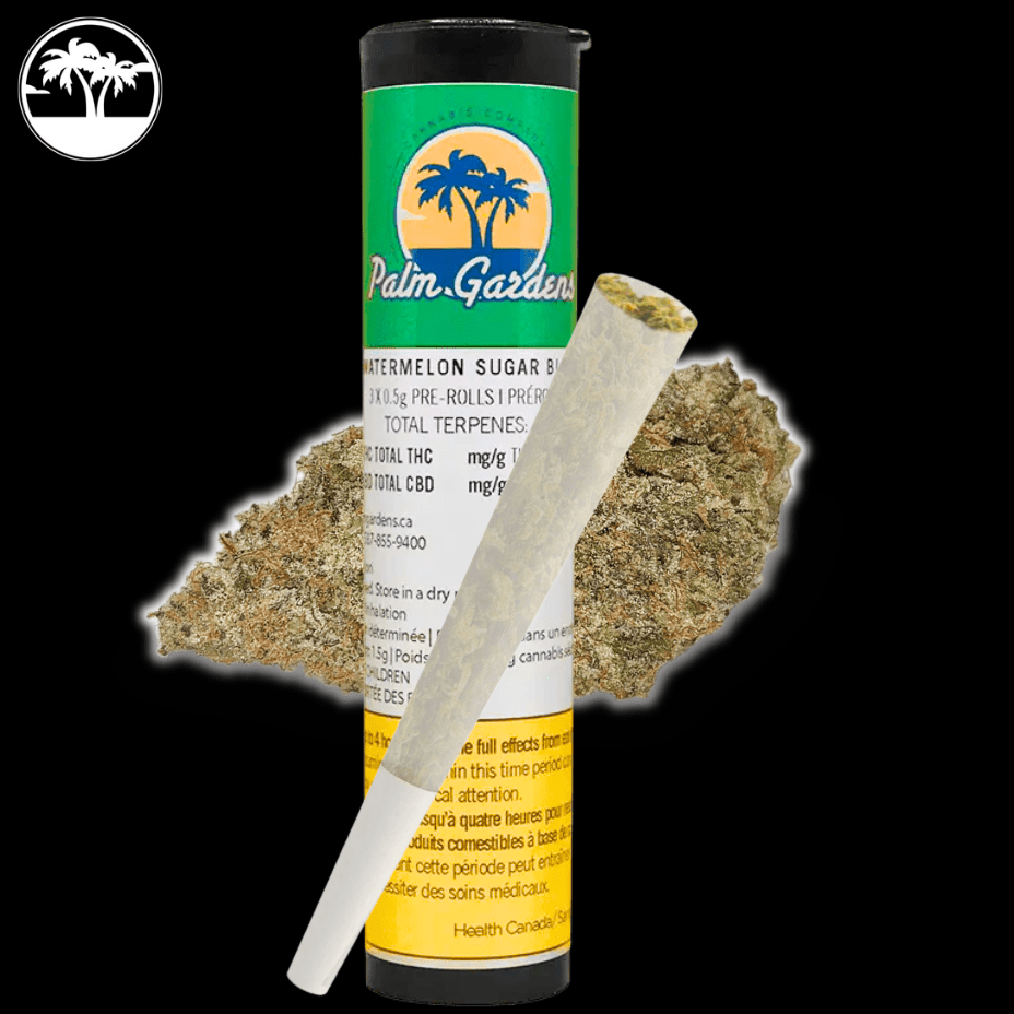 Palm Gardens Watermelon Sugar Pre-rolls 10x0.5g Morden Vape SuperStore and Cannabis Manitoba Canada