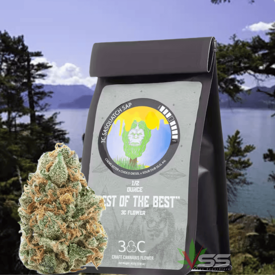 Palmetto Sasquatch SAP Sativa Flower-14g Morden Vape SuperStore and Cannabis Manitoba Canada