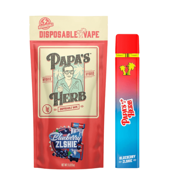 Papa's Herb Blueberry Zlshie Liquid Diamond Disposable-0.95g 1g Morden Vape SuperStore and Cannabis Manitoba Canada