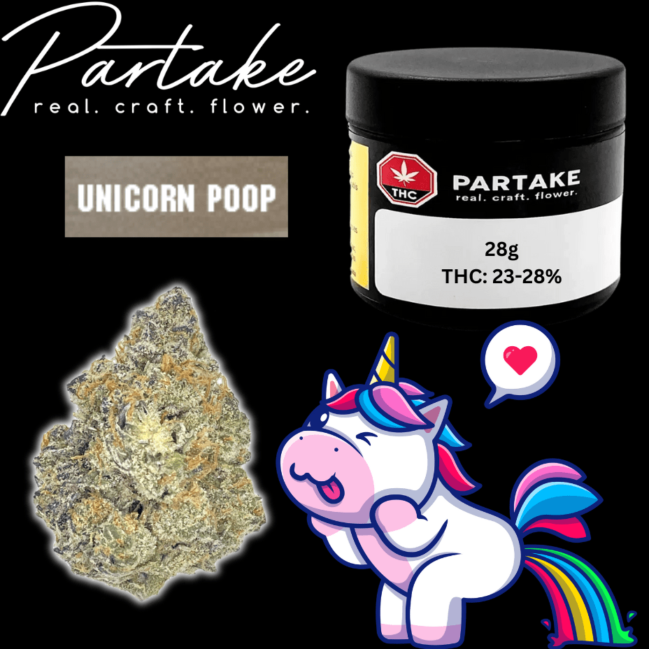 Partake Unicorn Poop Indica Flower-28g Morden Vape SuperStore and Cannabis Manitoba Canada