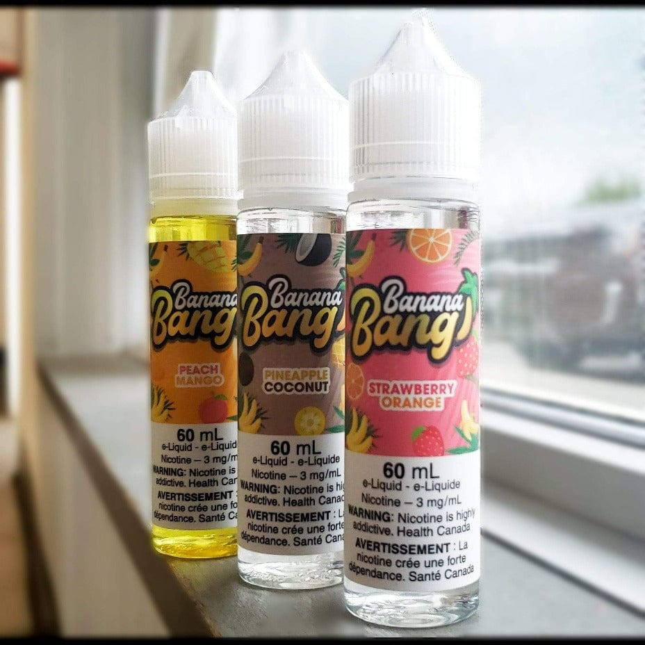 Peach Mango by Banana Bang Morden Vape SuperStore and Cannabis Manitoba Canada