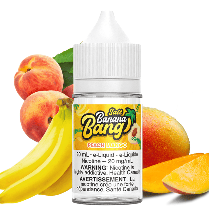 Peach Mango Salt by Banana Bang Salts 12mg Morden Vape SuperStore and Cannabis Manitoba Canada