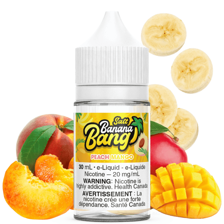 Peach Mango Salt by Banana Bang Salts Morden Vape SuperStore and Cannabis Manitoba Canada