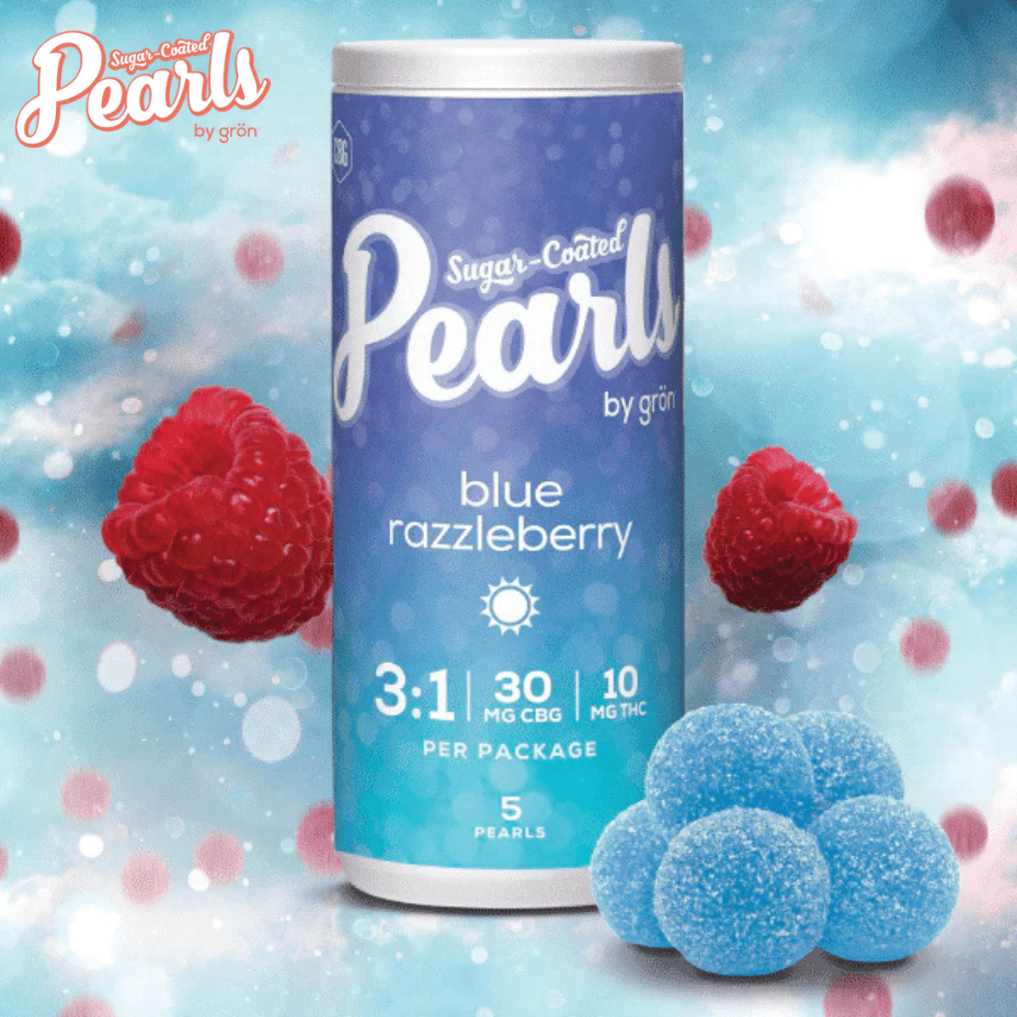 Pearls Blue Razzleberry 3:1 THC Gummies Morden Vape SuperStore and Cannabis Manitoba Canada