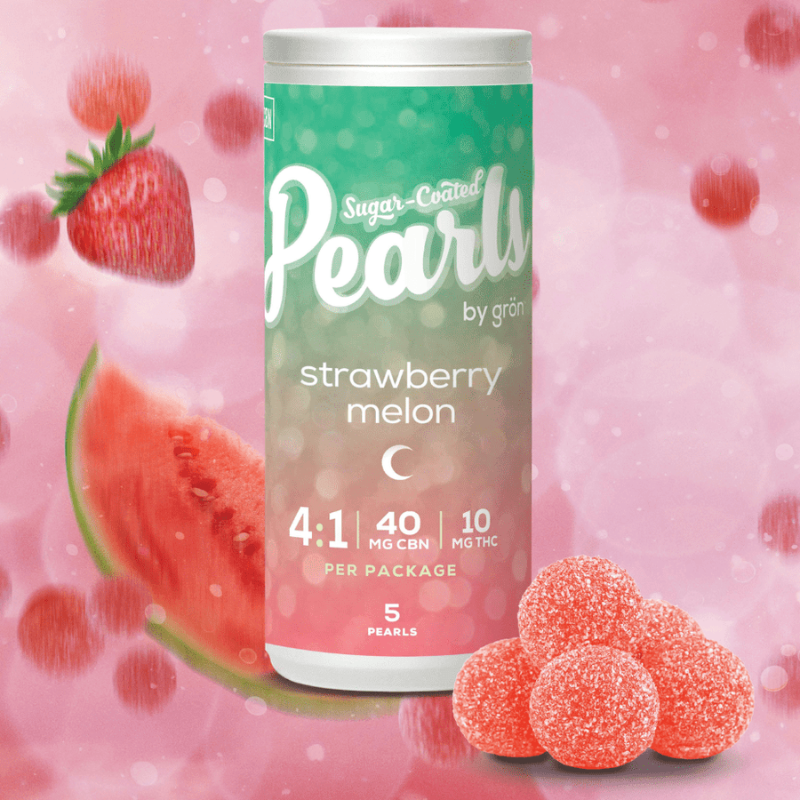 Pearls Edibles Pearls Strawberry Melon 4:1 CBN-THC Gummies - Morden Manitoba