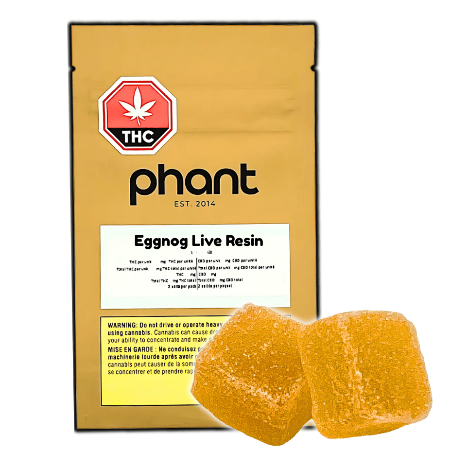 Phant Egg Nog Live Resin Gummies 2x5mg Morden Vape SuperStore and Cannabis Manitoba Canada