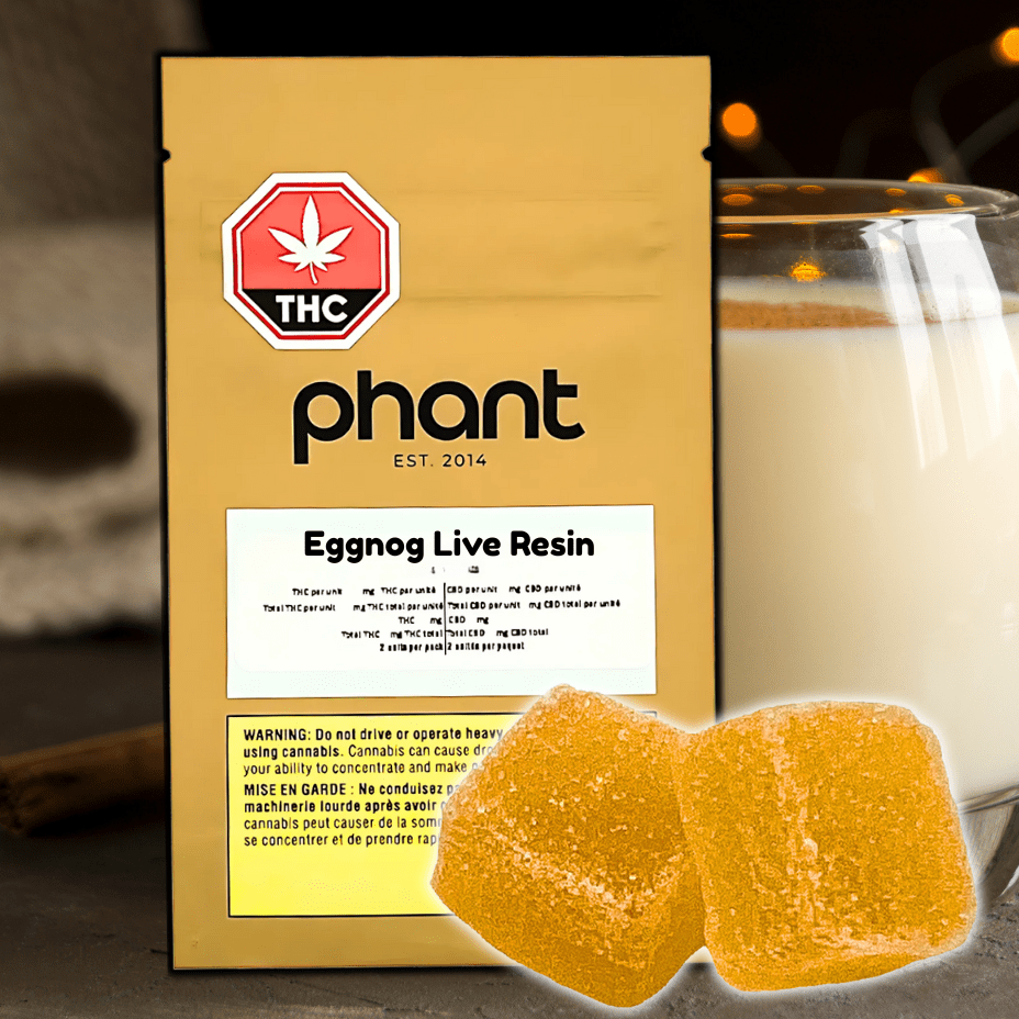 Phant Egg Nog Live Resin Gummies 2x5mg Morden Vape SuperStore and Cannabis Manitoba Canada