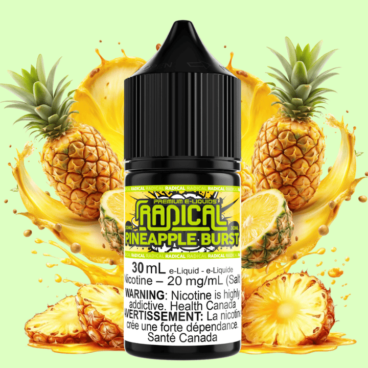 Pineapple Burst Salt Nic by Radical E-liquid 30mL / 12mg Morden Vape SuperStore and Cannabis Manitoba Canada