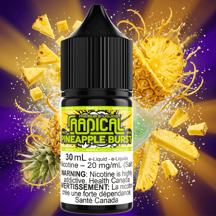 Pineapple Burst Salt Nic by Radical E-liquid 30mL / 12mg Morden Vape SuperStore and Cannabis Manitoba Canada