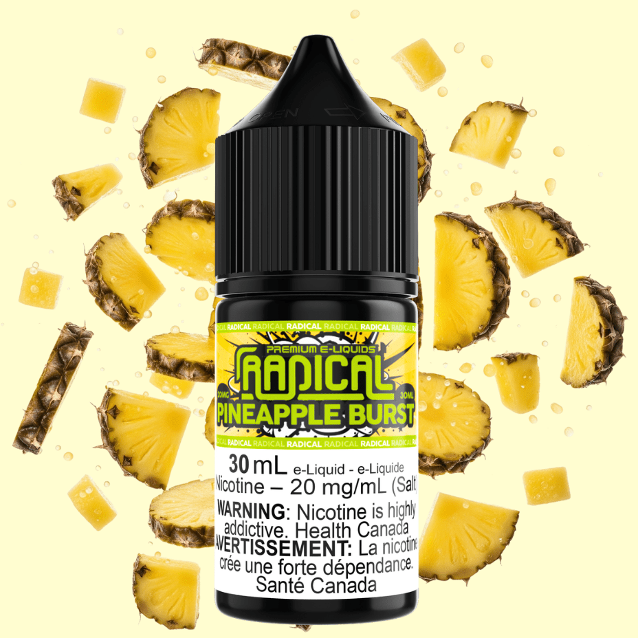 Pineapple Burst Salt Nic by Radical E-liquid Morden Vape SuperStore and Cannabis Manitoba Canada