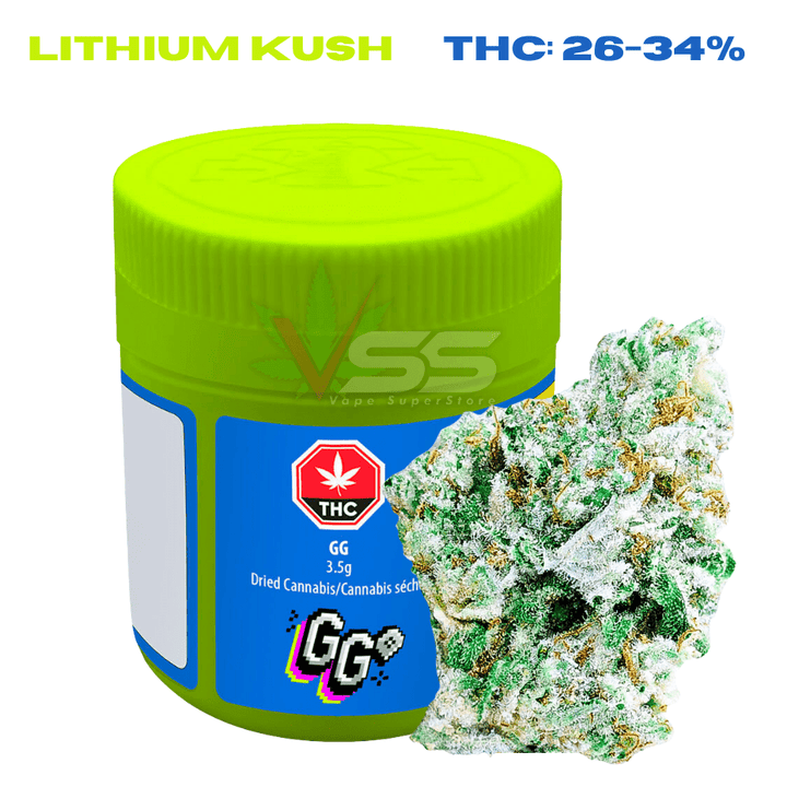 Pixel GG - Lithium Kush Sativa Flower 3.5g Morden Vape SuperStore and Cannabis Manitoba Canada