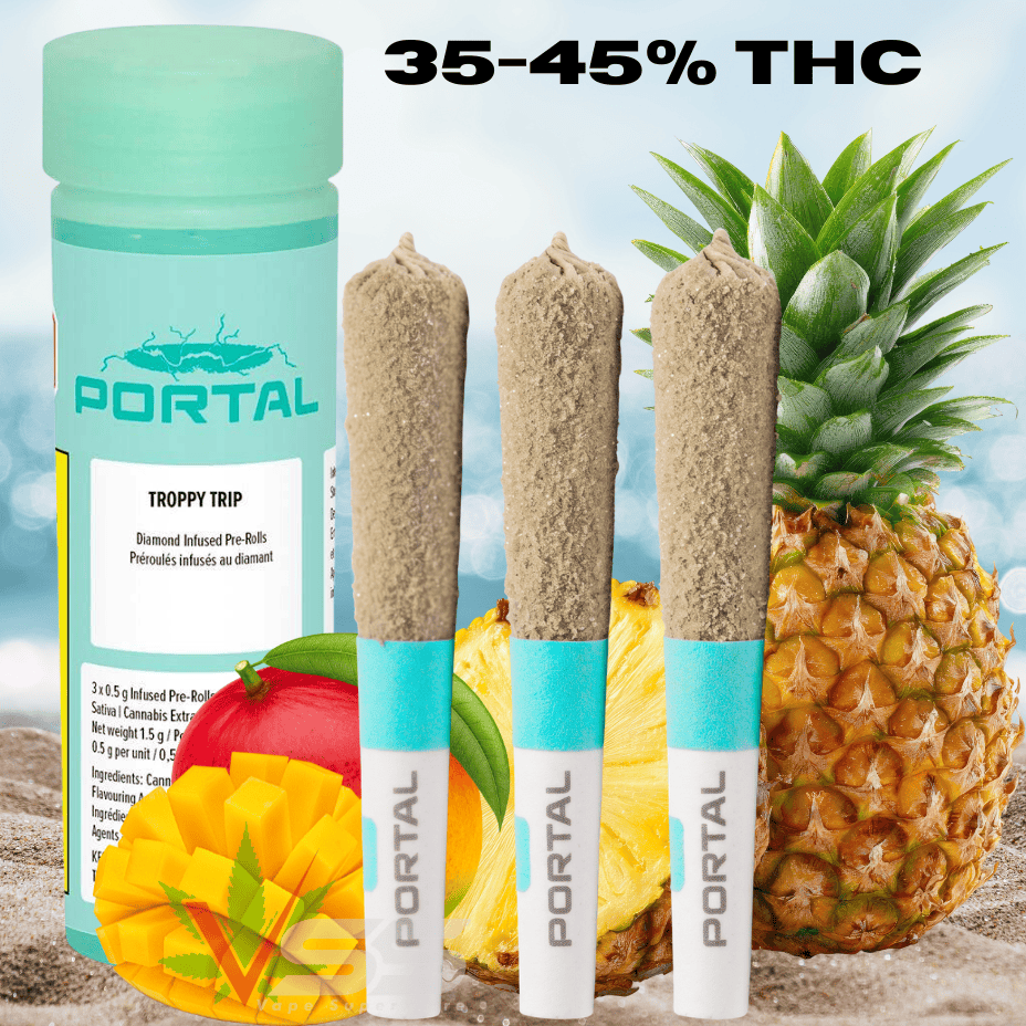 Portal Troppy Trip Infused Sativa Pre-Rolls - 3x0.5g Morden Vape SuperStore and Cannabis Manitoba Canada