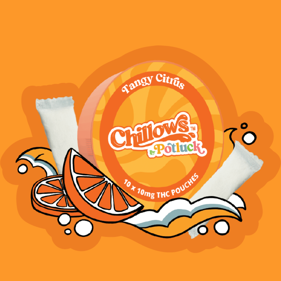 Potluck Chillows Tangy Citrus 10x10mg 10x10mg Morden Vape SuperStore and Cannabis Manitoba Canada