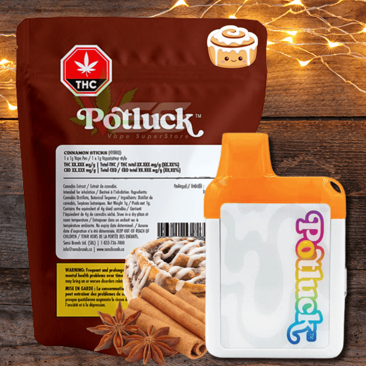 Potluck - Cinnamon Sticks AIO Disposable Vape 1g Morden Vape SuperStore and Cannabis Manitoba Canada