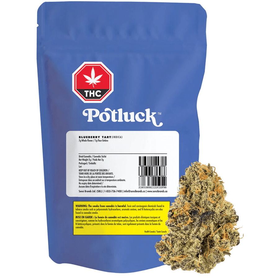 Potluck Flower 7g Potluck Blueberry Tart Hybrid Flower-7g-Morden Vape & Cannabis Manitoba