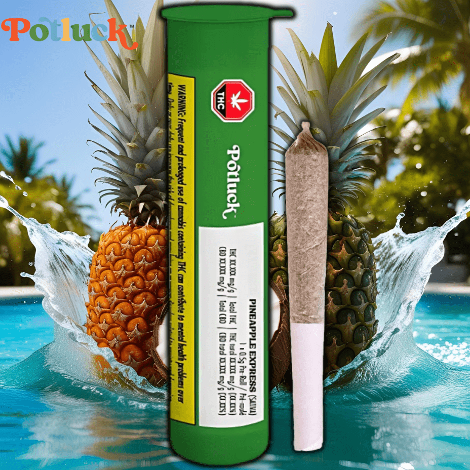 Potluck Pineapple Express Pre-roll 1x0.5g 1x0.5g Morden Vape SuperStore and Cannabis Manitoba Canada