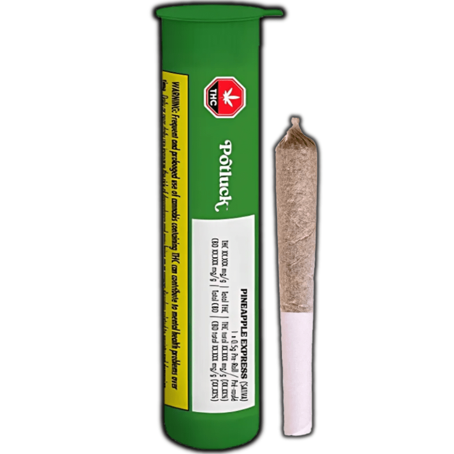 Potluck Pineapple Express Pre-roll 1x0.5g 1x0.5g Morden Vape SuperStore and Cannabis Manitoba Canada