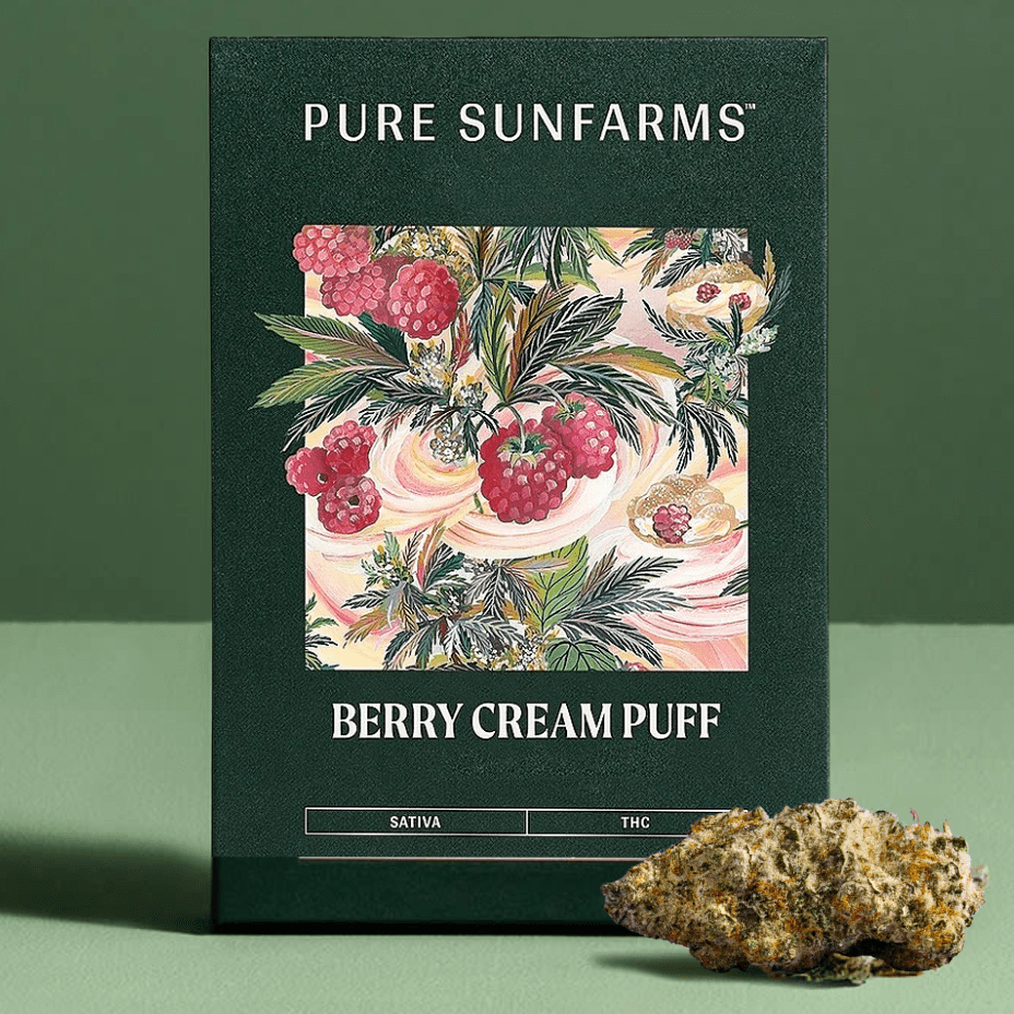 Pure Sunfarms Berry Cream Puff Sativa Flower-28g Morden Vape Superstore & Cannabis