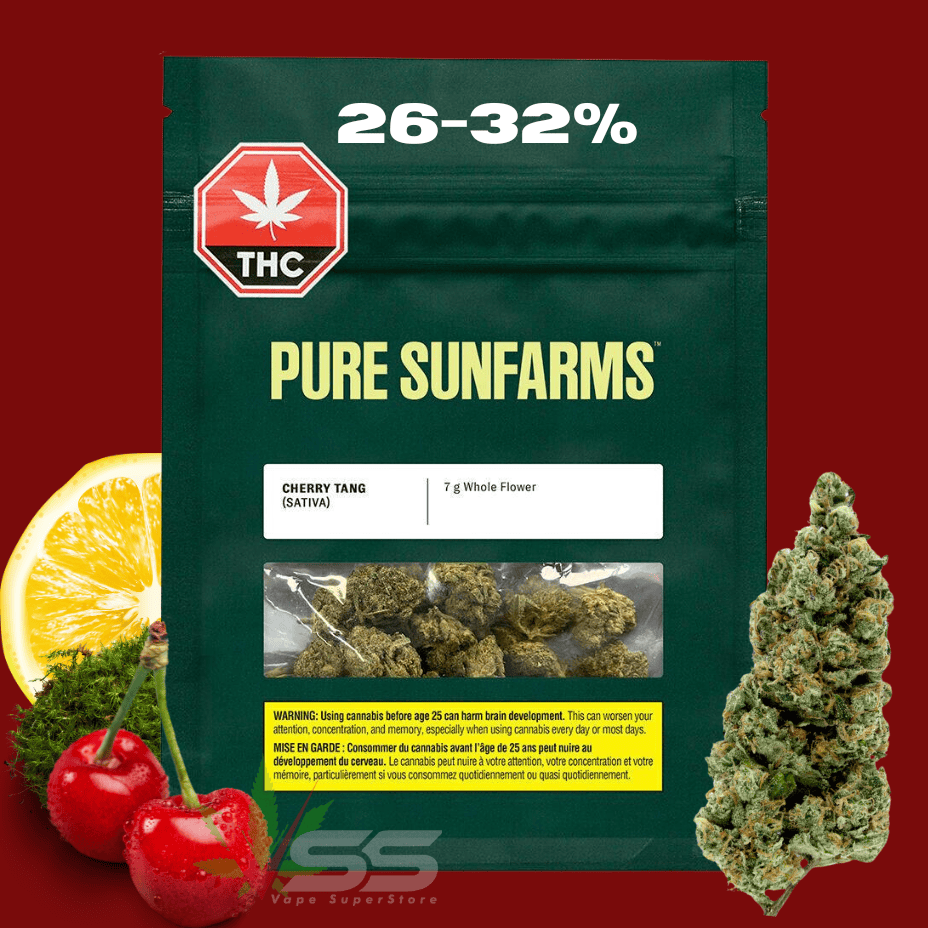 Pure Sunfarms Cherry Tang Sativa Flower - 28g Morden Vape SuperStore and Cannabis Manitoba Canada