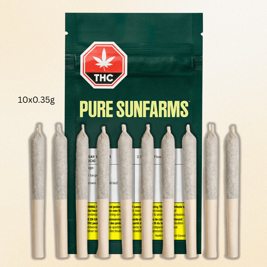 Pure SunFarms Sunday Cruiser Pre-rolls 10x0.35g 10x0.35g Morden Vape SuperStore and Cannabis Manitoba Canada