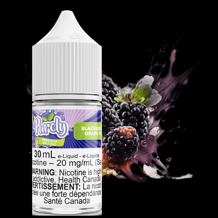 Purely E-Liquid Salt Nic E-Liquid 30ml / 12mg Blackberry Grape Ice Salt Nic by Purely E-Liquid-Morden Vape & Cannabis MB, Canada