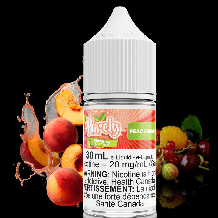 Purely E-Liquid 30ml / 12mg Peachberry Ice Salt Nic by Purely E-Liquid-Morden Vape SuperStore
