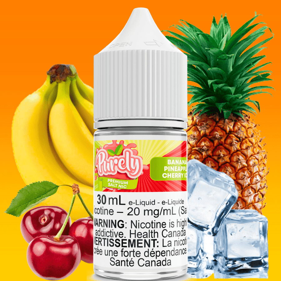 Purely E-Liquid Salt Nic E-Liquid Banana Pineapple Cherry Ice Salt Nic by Purely E-Liquid-Morden Vape & Cannabis MB, Canada