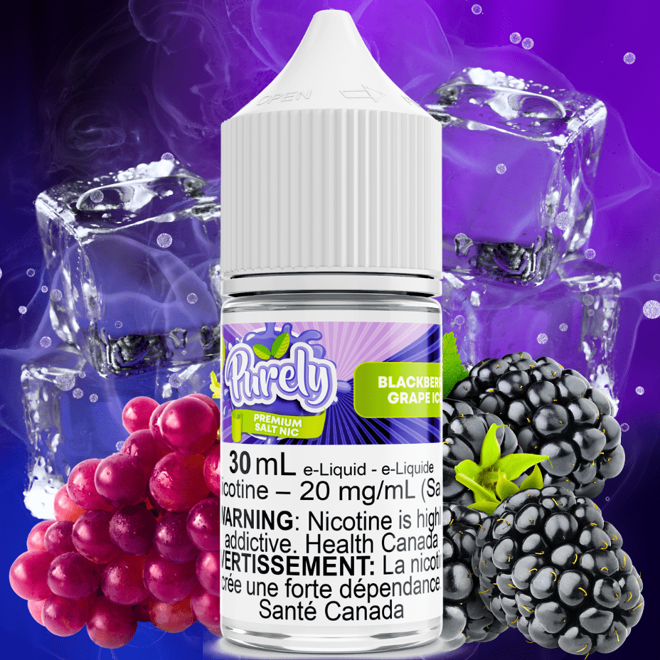 Purely E-Liquid Salt Nic E-Liquid Blackberry Grape Ice Salt Nic by Purely E-Liquid-Morden Vape & Cannabis MB, Canada