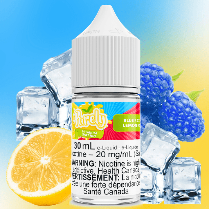 Purely E-Liquid Salt Nic E-Liquid Blue Razz Lemon Ice Salt Nic by Purely E-Liquid-Morden Vape & Cannabis MB, Canada