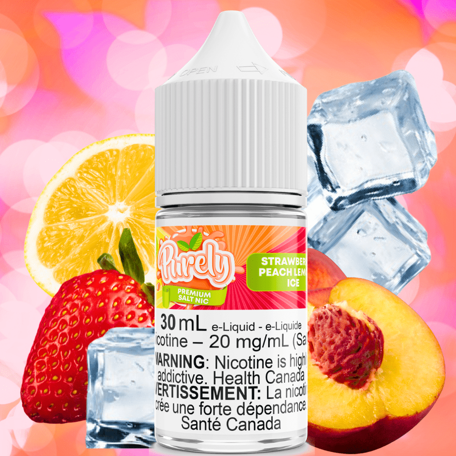 Purely E-Liquid Salt Nic E-Liquid Strawberry Peach Lemon Ice Salt Nic by Purely E-Liquid-Morden Vape & Cannabis MB, Canada