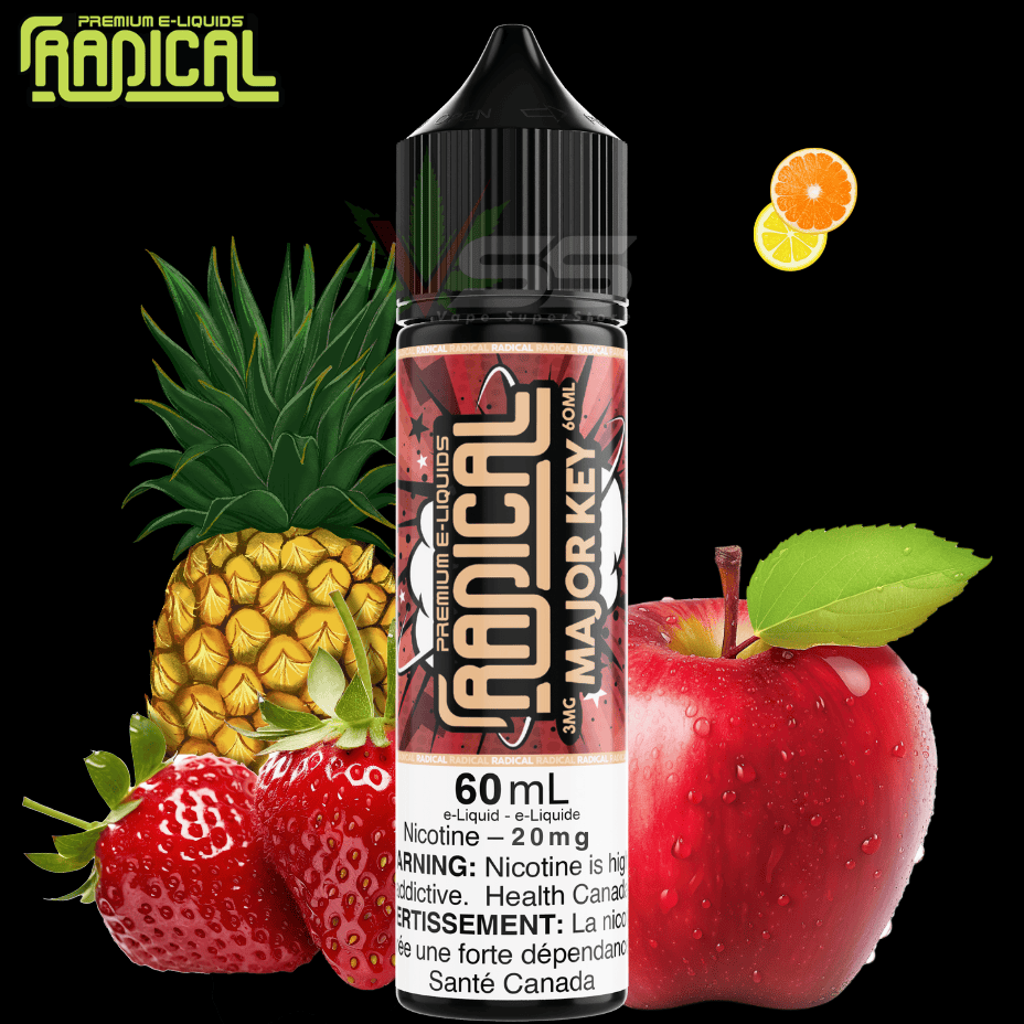 Radical 60ml Salt-Major Key Morden Vape SuperStore and Cannabis Manitoba Canada