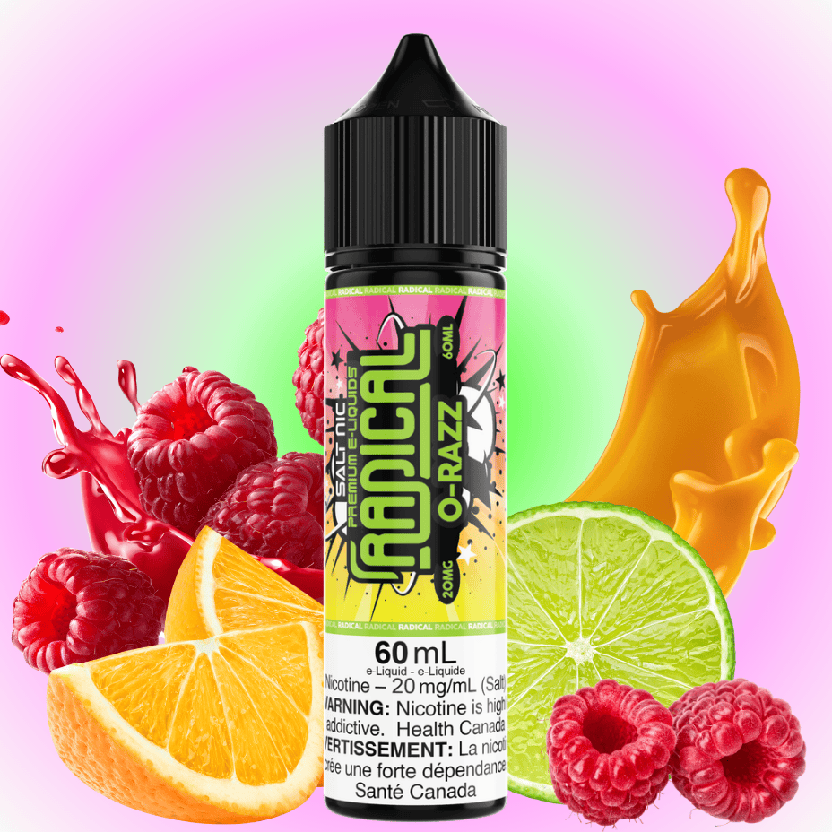 Radical 60ml Salt-O-Razz 60ml / 20mg Morden Vape SuperStore and Cannabis Manitoba Canada