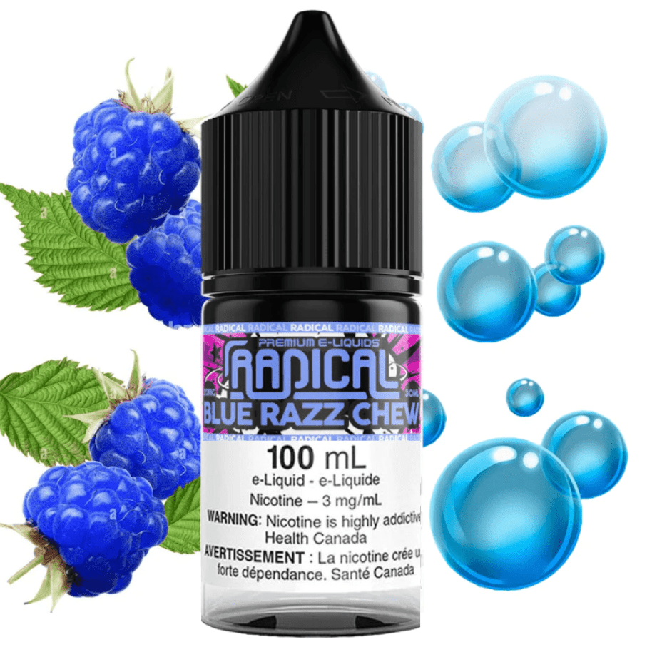 Radical E-liquid Freebase E-Liquid 100ml / 3mg Blue Razz Chew by Radical E-liquid-100ml-Morden Vape SuperStore MB
