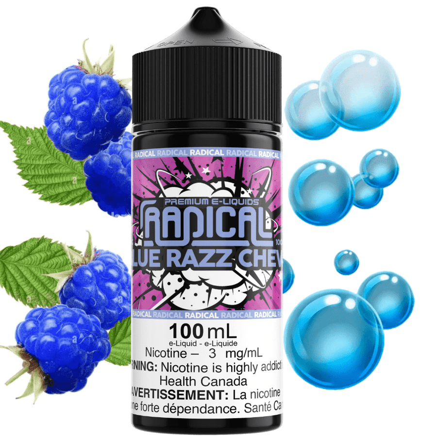 Radical E-liquid Freebase E-Liquid Blue Razz Chew by Radical E-liquid-100ml-Morden Vape SuperStore MB