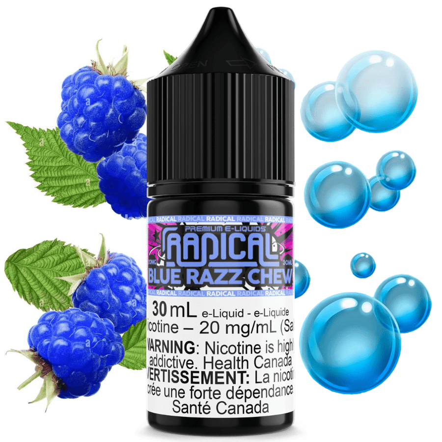 Radical E-Liquid Salt Nic E-Liquid 30ml / 12mg Blue Razz Chew Salt Nic by Radical E-liquid-Morden Vape & Cannabis MB, Canada