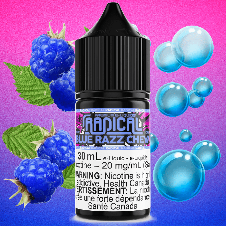 Radical E-Liquid Salt Nic E-Liquid Blue Razz Chew Salt Nic by Radical E-liquid-Morden Vape & Cannabis MB, Canada