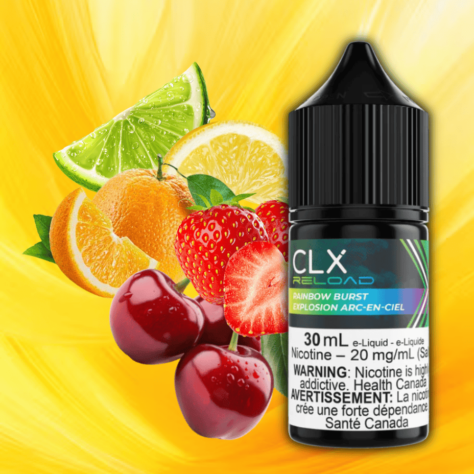 Rainbow Burst Salt by CLX Reload E-Liquid 30ml / 10mg Morden Vape SuperStore and Cannabis Manitoba Canada