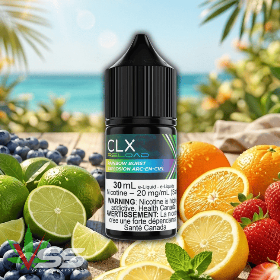 Rainbow Burst Salt by CLX Reload E-Liquid Morden Vape SuperStore and Cannabis Manitoba Canada