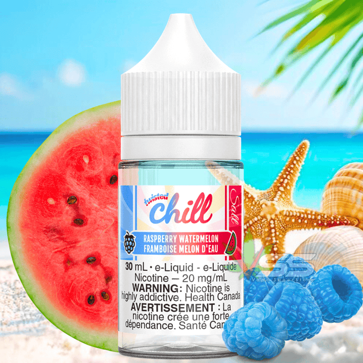 Raspberry Watermelon Salt by Chill Twisted E-Liquid Morden Vape SuperStore and Cannabis Manitoba Canada