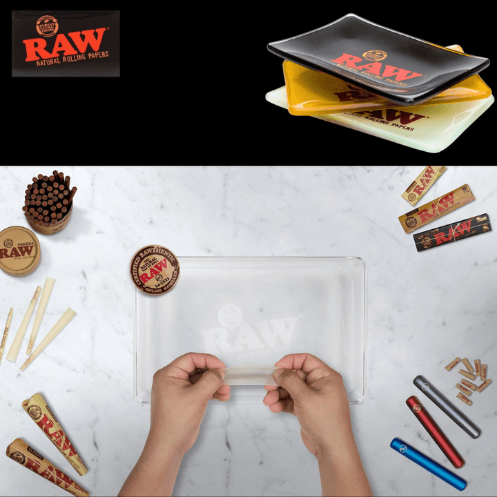 RAW Glass Rolling Tray Morden Vape SuperStore and Cannabis Manitoba Canada